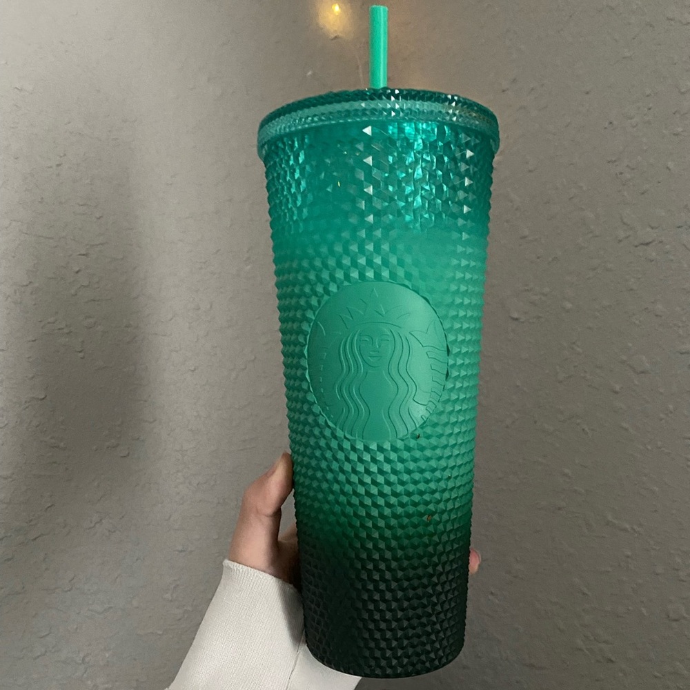 Green Ombré Starbucks Cup